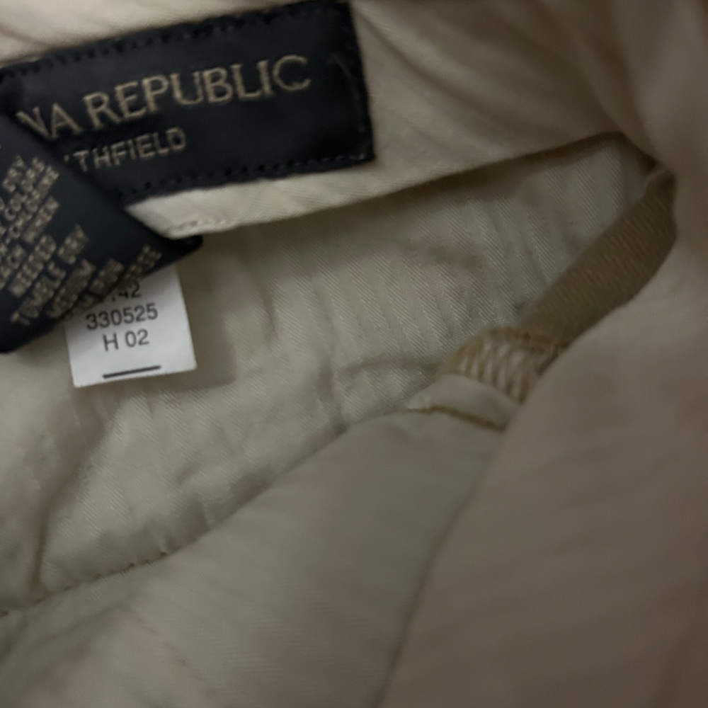 Men's Corduroy Pleated Front Trousers Tan Banana Republic Vintage - Picture 7 of 10